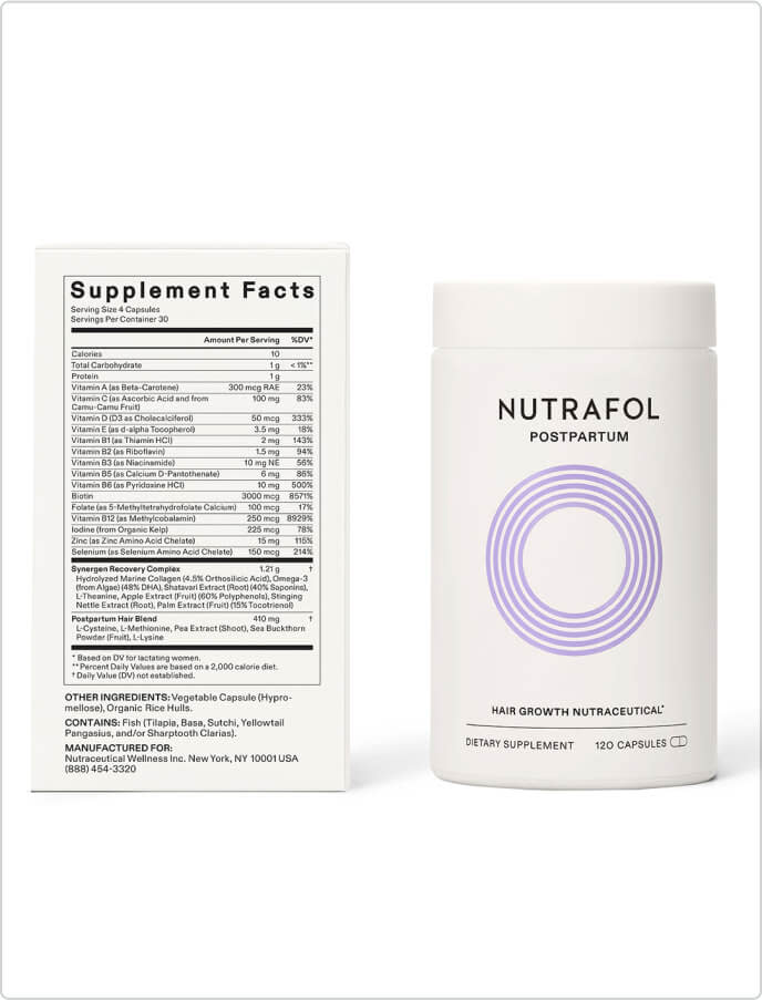 Nutrafol Women Postpartum Hair Growth Nutraceutical (3 month supply)